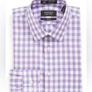 NORDSTROM MEN'S SHOP Nordstrom Smartcare™ Trim Fit Check Dress Shirt 16.5 32/33